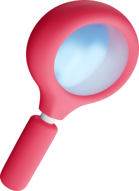 Pembe saplı 3B Büyüteç