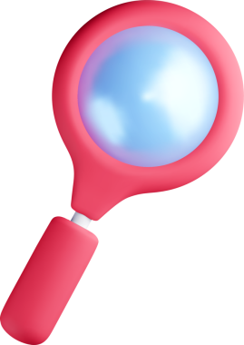 Saplı Renkli 3B Büyüteç