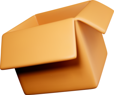 3B Soyut Geometrik Turuncu Taşıyıcı Modeli