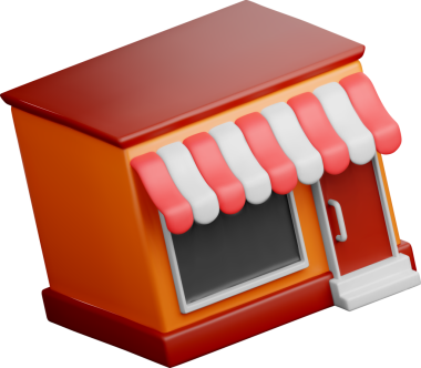 Kanopi Tasarımı ile Renkli 3D Dükkan Cephesi