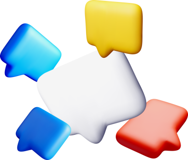 İletişim İçin Renkli 3B Konuşma Baloncukları