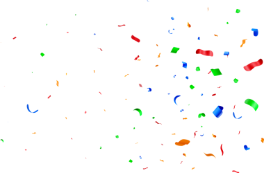 Renkli 3D Konfeti Kutlama Arkaplanı