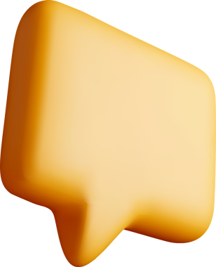 3B Sarı Konuşma Kabarcık Simgesi Tasarım Elemanı