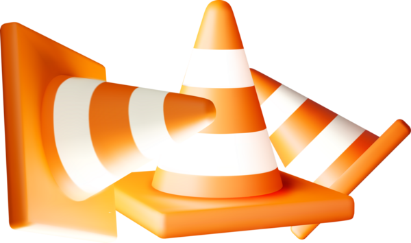 Yol Güvenliği Görselleştirmesi için 3B Trafik Konileri