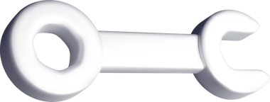 Beyaz Renk Şemasında 3B Anahtarı Modeli