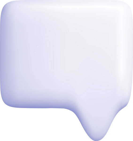 3B Soyut Konuşma Baloncuğu Tasarımı Konsepti