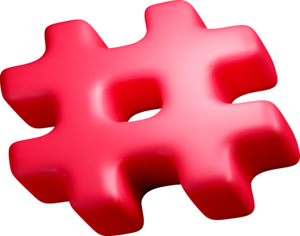 Eşsiz Şekline sahip 3 Boyutlu Kırmızı Bulmaca Parçası