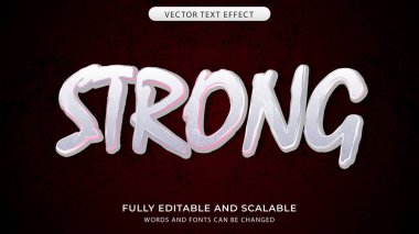 Beton duvar ile düzenlenebilir güçlü metin efekti arkaplan süslemesi dosyaları çatlatır