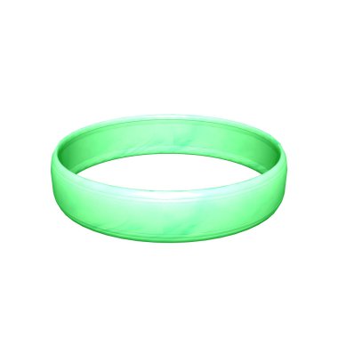 3D rings on a white background
