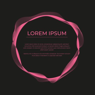 renk dalgalı çerçeve