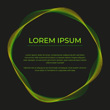 renk dalgalı çerçeve