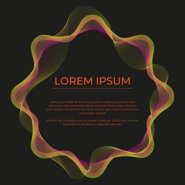 renk dalgalı çerçeve