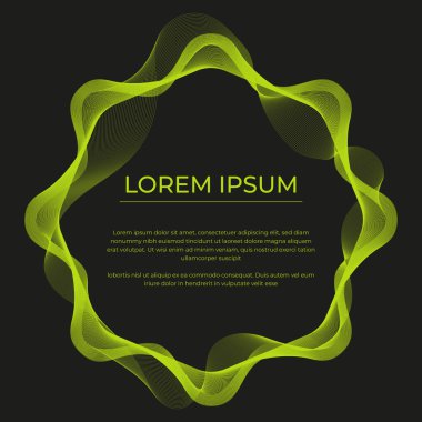 renk dalgalı çerçeve