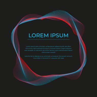 renk dalgalı çerçeve