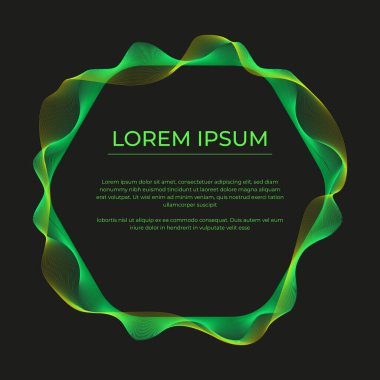 renk dalgalı çerçeve