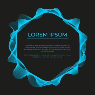 renk dalgalı çerçeve