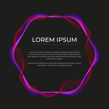 renk dalgalı çerçeve