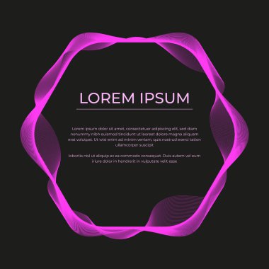 renk dalgalı çerçeve