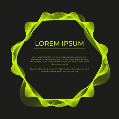 renk dalgalı çerçeve