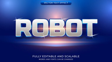 teknoloji temalı düzenlenebilir metin efekti