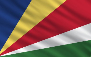 Dünya ülkelerinin bayrakları dalgalı kumaş dokusu