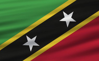 Dünya ülkelerinin bayrakları dalgalı kumaş dokusu