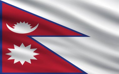 Dünya ülkelerinin bayrakları dalgalı kumaş dokusu