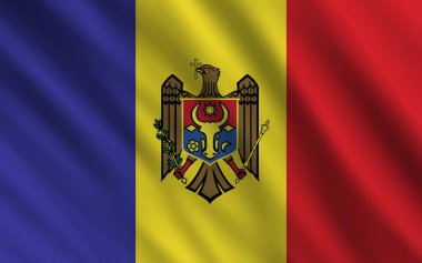 Dünya ülkelerinin bayrakları dalgalı kumaş dokusu