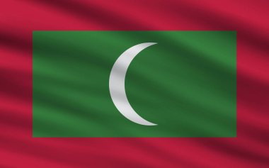 Dünya ülkelerinin bayrakları dalgalı kumaş dokusu