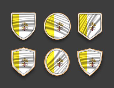 Çeşitli çerçeve şekilli bayraklar