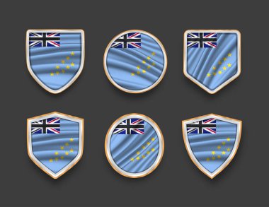 Çeşitli çerçeve şekilli bayraklar