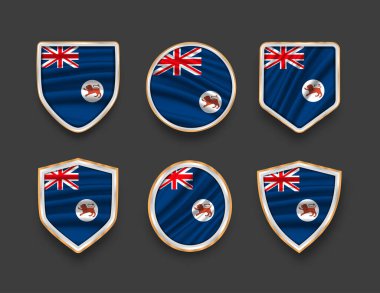 Çeşitli çerçeve şekilli bayraklar