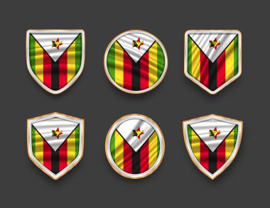 Çeşitli çerçeve şekilli bayraklar