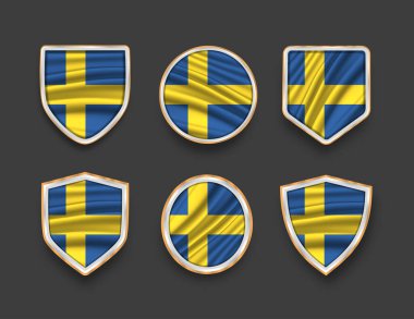 Çeşitli çerçeve şekilli bayraklar