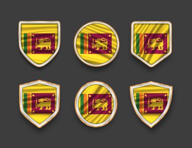 Çeşitli çerçeve şekilli bayraklar