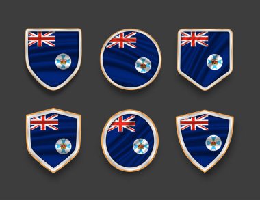 Çeşitli çerçeve şekilli bayraklar