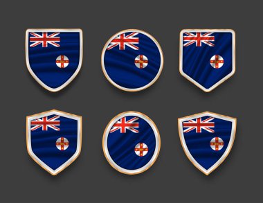 Çeşitli çerçeve şekilli bayraklar