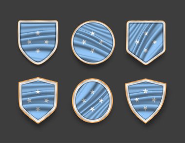 Çeşitli çerçeve şekilli bayraklar