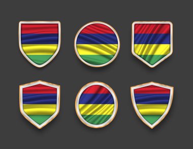 Çeşitli çerçeve şekilli bayraklar