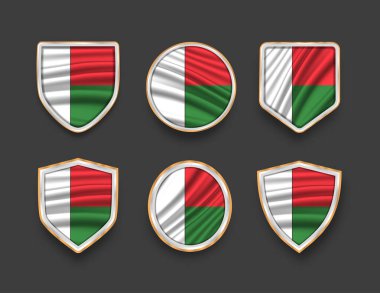 Çeşitli çerçeve şekilli bayraklar