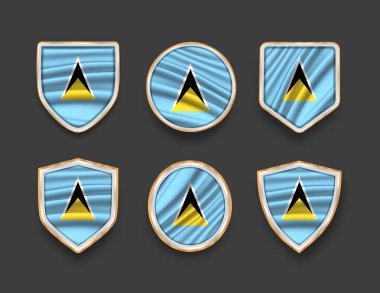 Çeşitli çerçeve şekilli bayraklar