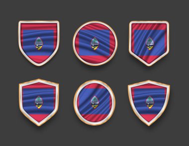 Çeşitli çerçeve şekilli bayraklar