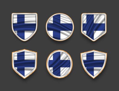 Çeşitli çerçeve şekilli bayraklar