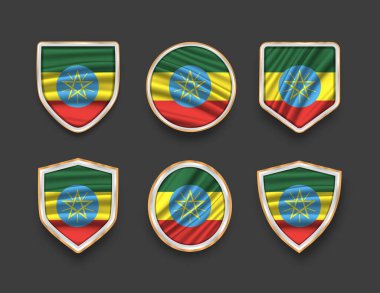 Çeşitli çerçeve şekilli bayraklar