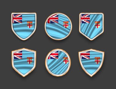 Çeşitli çerçeve şekilli bayraklar