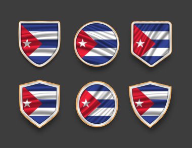 Çeşitli çerçeve şekilli bayraklar