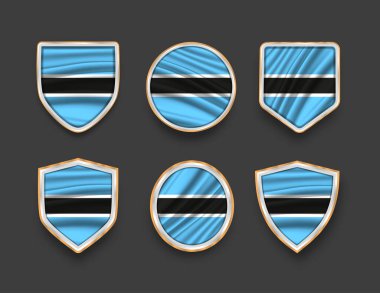 Çeşitli çerçeve şekilli bayraklar