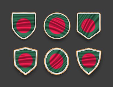 Çeşitli çerçeve şekilli bayraklar