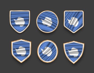 Çeşitli çerçeve şekilli bayraklar