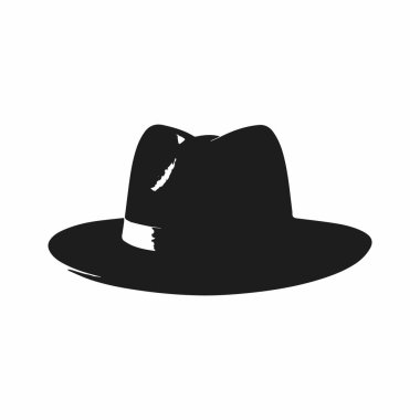 Klasik Dokunuşlu Siyah Fedora Şapka